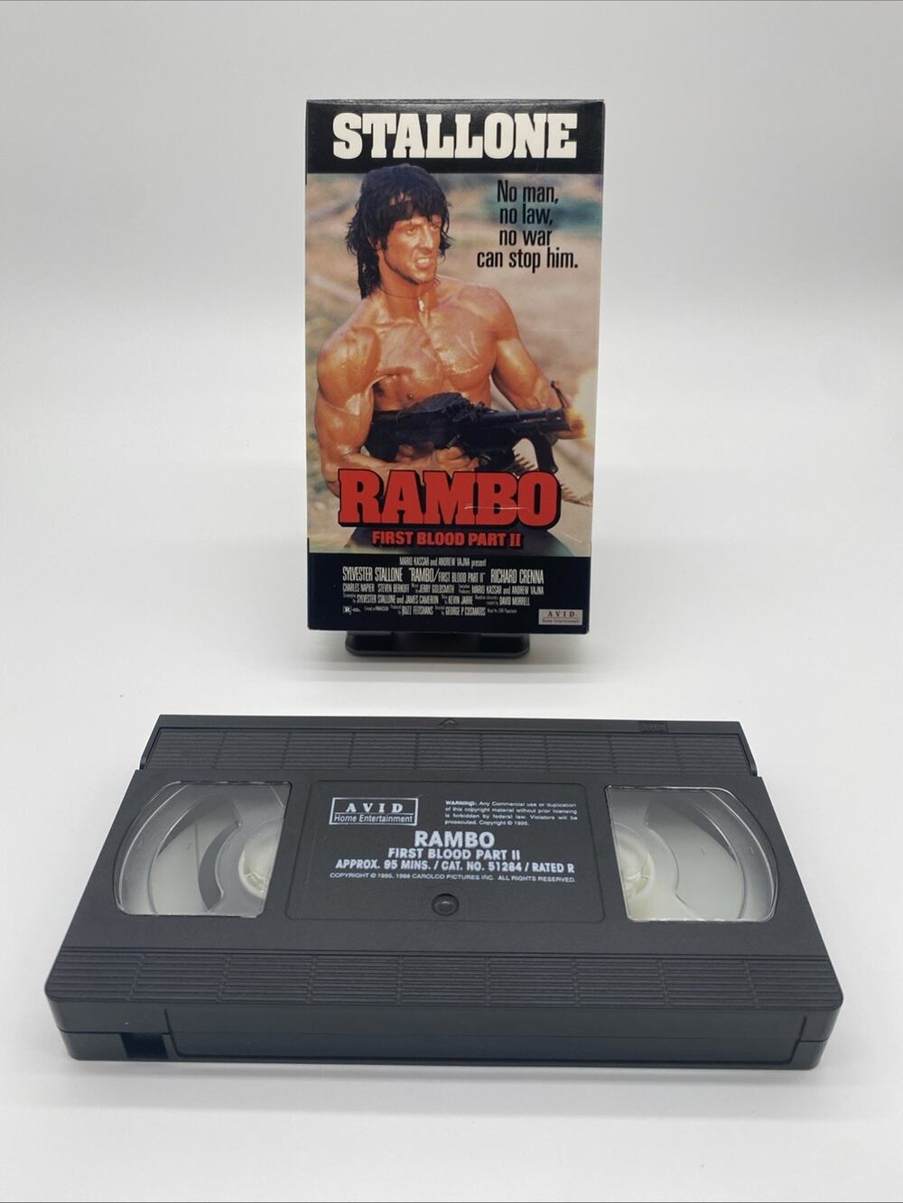 Rambo: First Blood Part II VHS Video Sylvester Stallone R